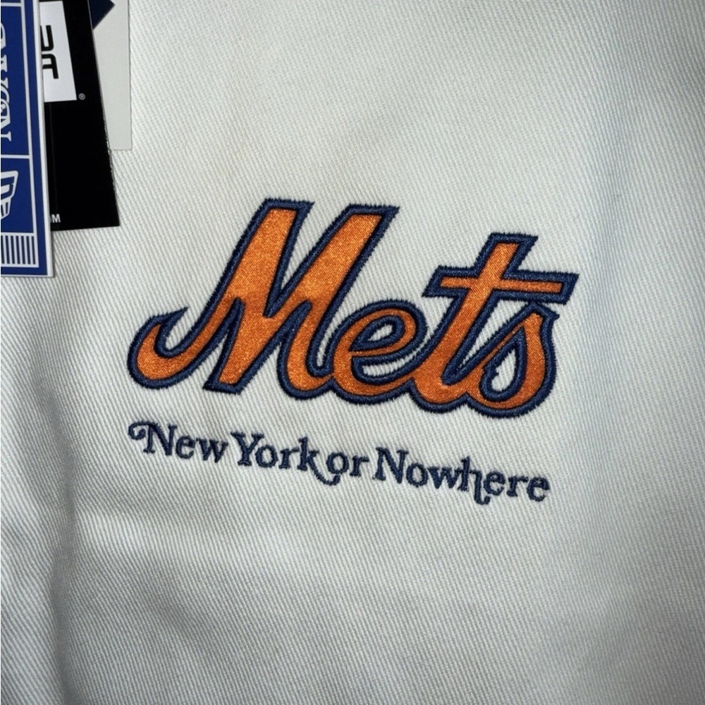 New Era White Mets Varsity Jacket - Picture 5 of 8